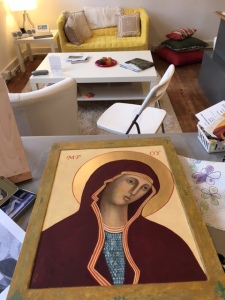 Mary Icon almost finished
