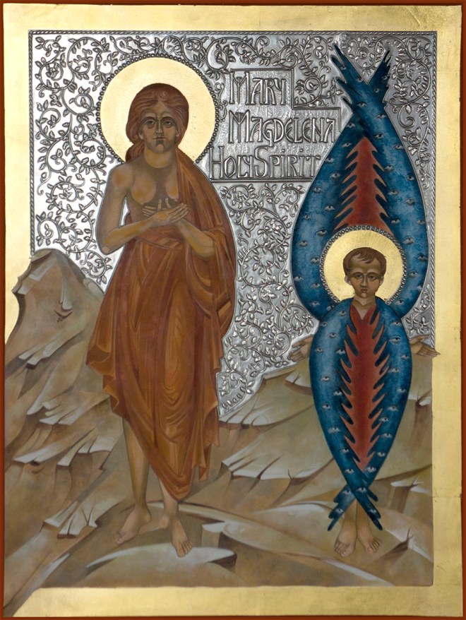 Mary and the Holy Spirit Icon