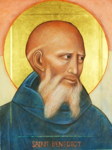 Saint Benedict Icon by CS Hales