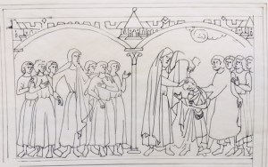 St. Patrick baptizing the Irish