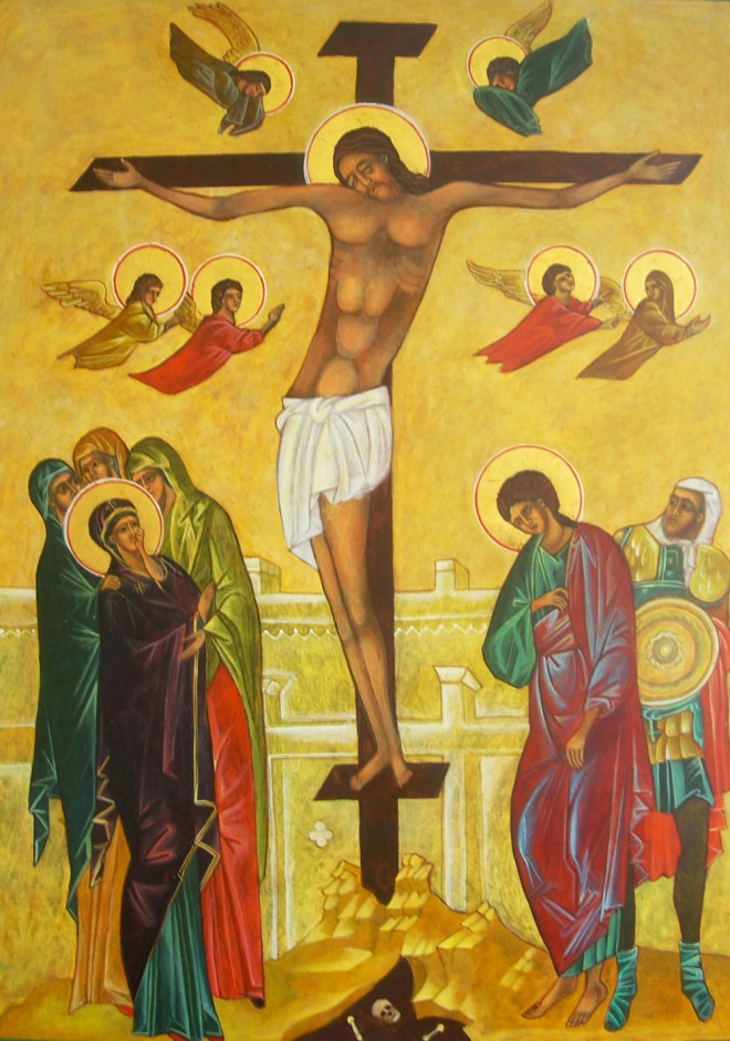 Crucifixion Icon written by Christine Hales