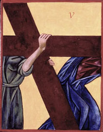 Stations of the Cross, Station Five, written by Iconographer Christine Hales