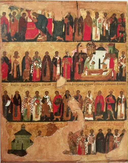 February Saints Icon from "Masterpieces of Early Christian Art", Richard Temple Gallery, photo credit: Davi Hare 