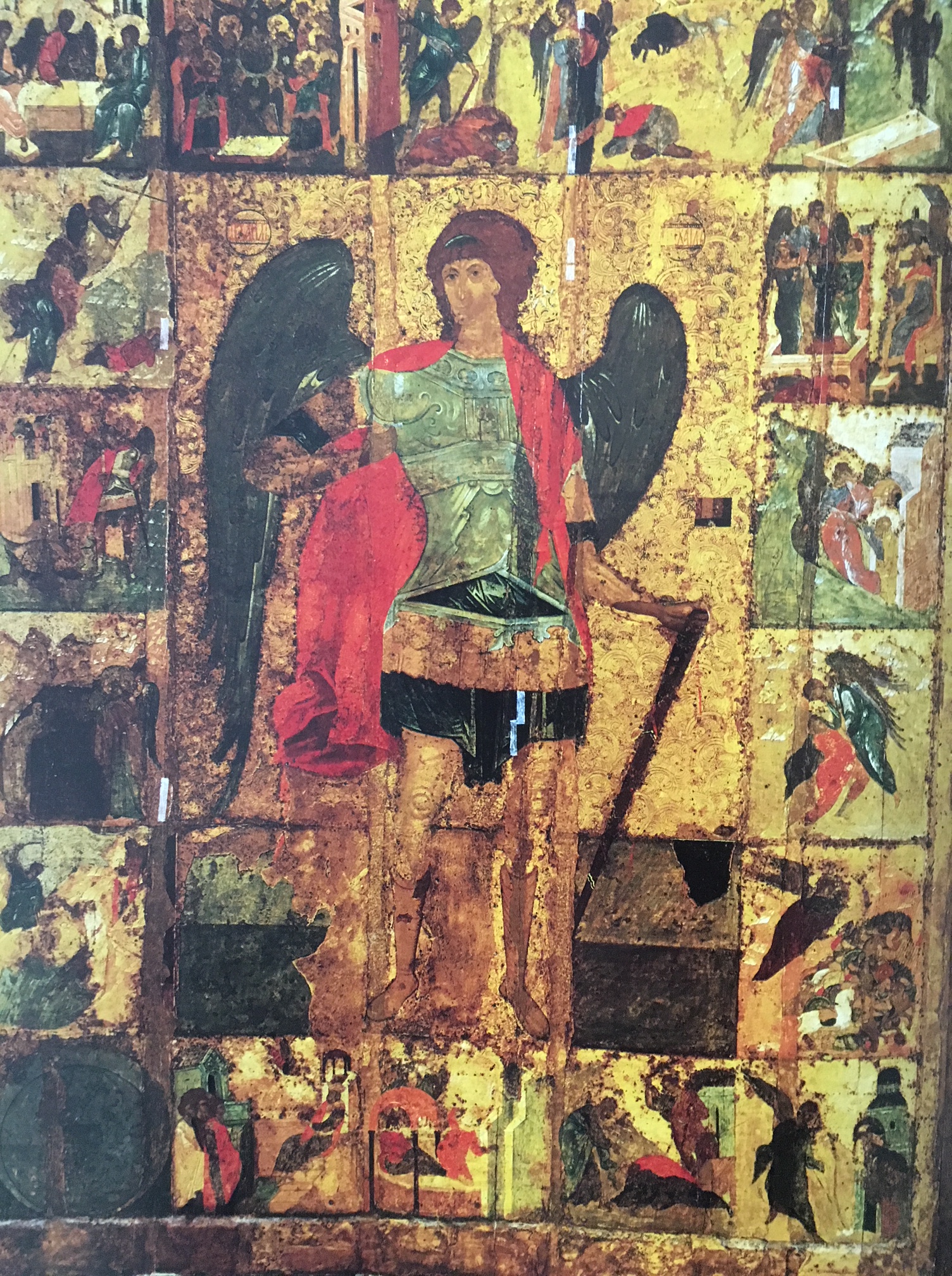 Archangel Michael Icon with Scenes from His Life