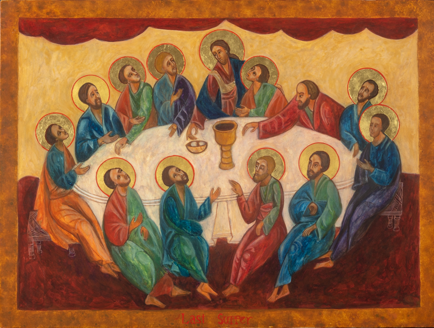 Last Supper Icon by Christine Hales